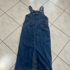 Overall denim dress vintage Route 66 brand sz 9/10….I wish I could fit these!